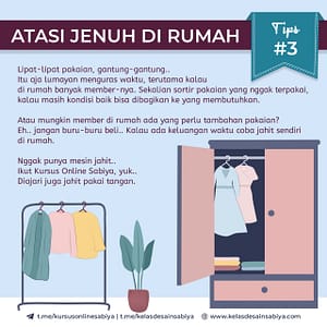 Cara mengatasi jenuh di rumah bagi muslimah